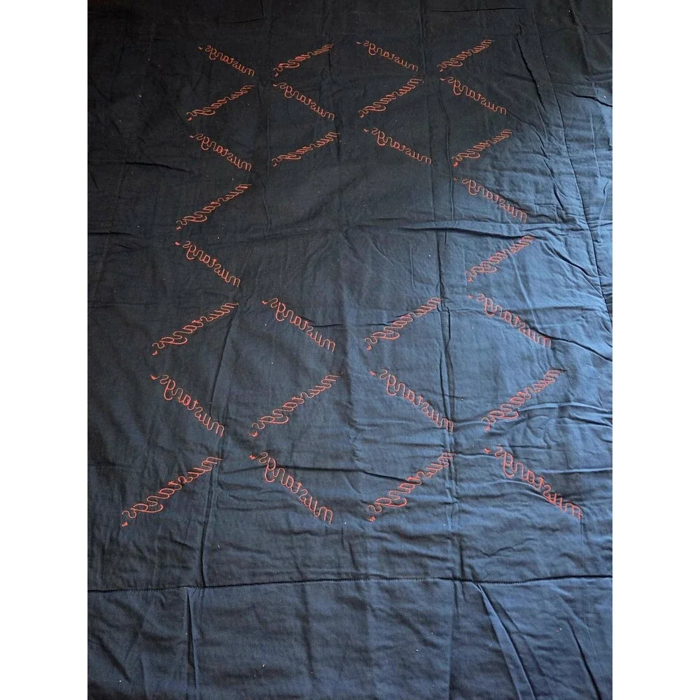 Southern Methodist University SMU Mustangs 100% Cotton Quilt Blue Red NWT